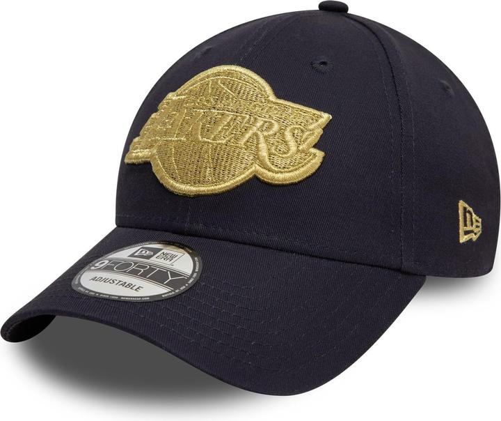 New Era 9Forty Strapback Cap - METALLIC Los Angeles Lakers