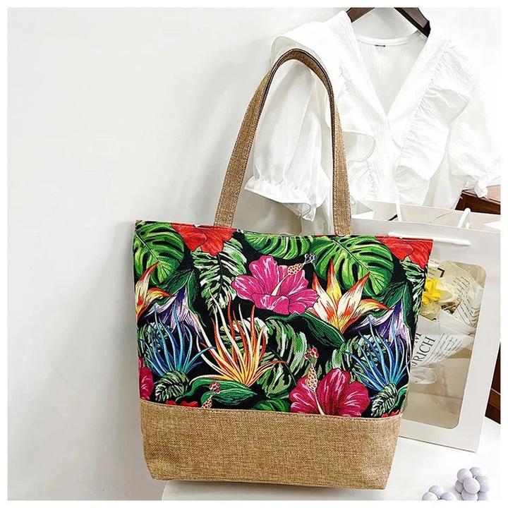 Produktbild Only-Bags.Store Handtasche Tote Casual Blume Drucken Leinwand Graffiti