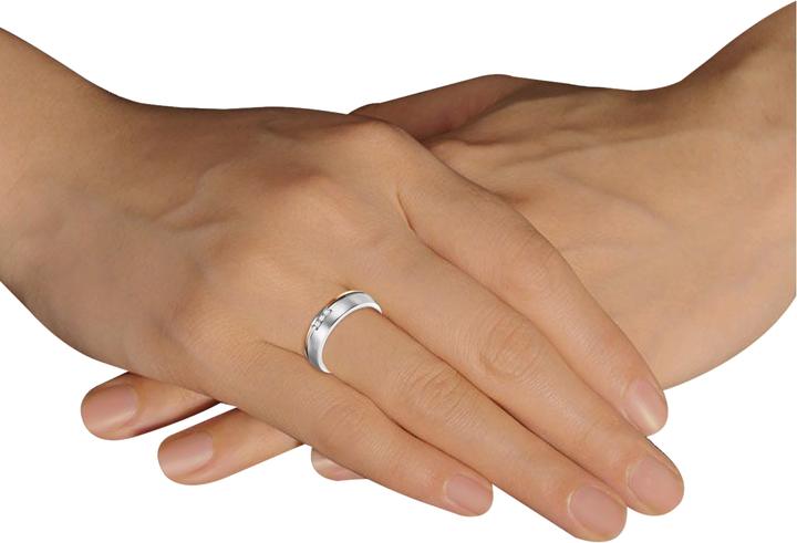 Immagine prodotto Trilani Acciaio inossidabile da donna con zirconi argento/oro rosa - 9652 (56)
