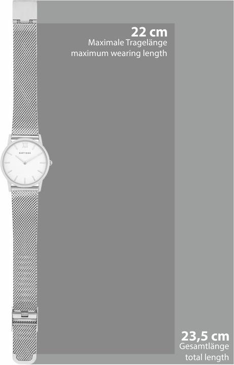 Immagine prodotto Eastside Orologio al quarzo da donna Upper Union in acciaio inossidabile argento - 9766 (Orologio da polso analogico, 33 mm)