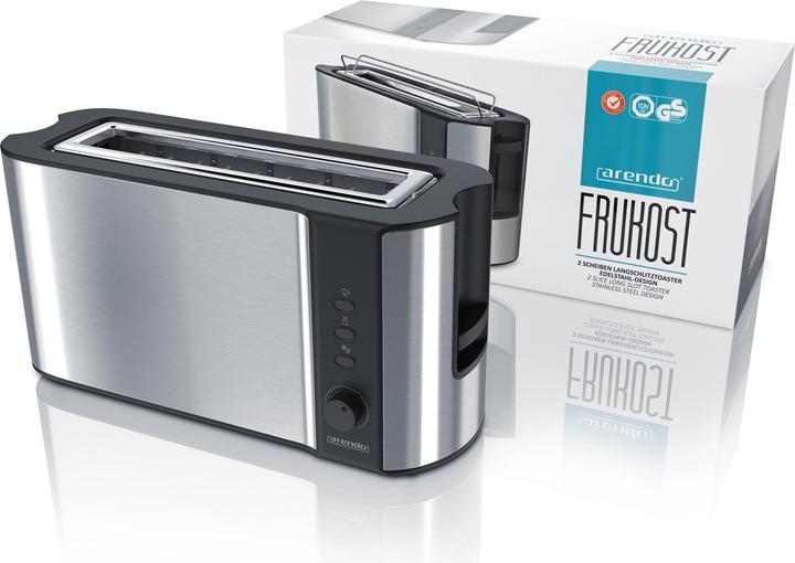 Actual product image Arendo Toaster long slot, bun warmer, heat-insulating housing, display