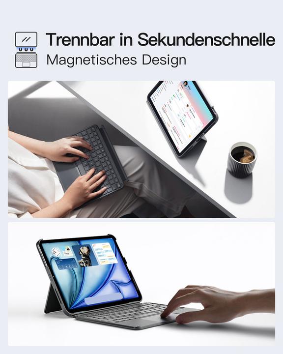 Produktbild Inateck Keyboard iPad 04122 gray (KB04122 gray) (DE, 3)