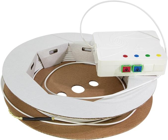 Produktbild LogiLink FTTH Spleiábox, 2x SC/APC, 50 m Verlegekabel, weiá (Spleissbox)