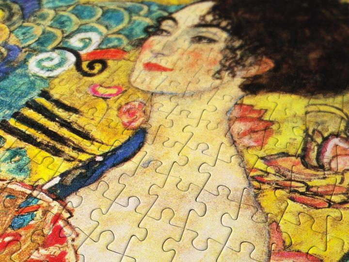 Productafbeelding Enjoy Puzzle ENJOY-1128 - Gustav Klimt: Dame met waaier, legpuzzel, 1000 stukjes (1000 onderdelen)