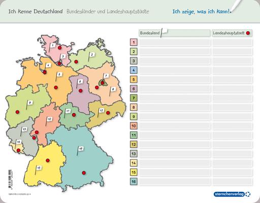 Produktbild Ich kenne Deutschland - 1. Bundesländer & Landeshauptstädte, 2. Flüsse, 3. Gebirge im Set (Deutsch, Katrin Langhans, 2017)