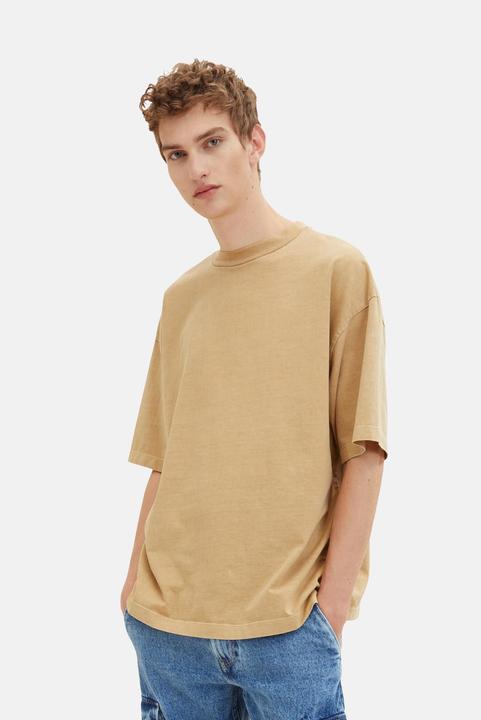Immagine prodotto Tom Tailor Shirt Oversized-T-Shirt mit Rundhalsausschnitt aus Baumwolljersey (M)