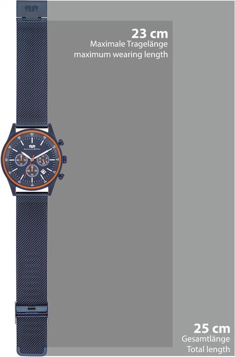 Immagine prodotto Cronografo da uomo Goodwill in acciaio inossidabile blu - 26527 (Cronografo, 43 mm)