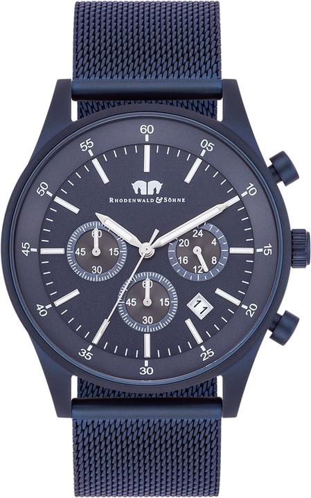 Herren Chronograph Goodwill Edelstahl blau - 26529 (Chronograph, 43 mm)