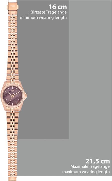 Immagine prodotto Orologio al quarzo da donna Cassina in acciaio inossidabile oro rosa - 26543 (Orologio da polso analogico, 27.50 mm)
