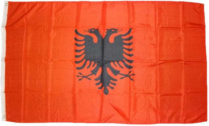Produktbild trends4cents Flagge Fahne Albanien 250 x 150 cm mit 3 Ösen 100g/m² Stoffgewicht Hissflagge Mast