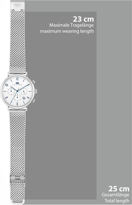 Immagine prodotto Cronografo da uomo Arakon in acciaio inossidabile argento - 26837 (Cronografo, 42 mm)