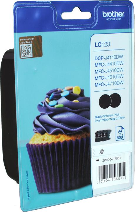 Produktbild Brother LC-123 BK Doppelpack (BK)