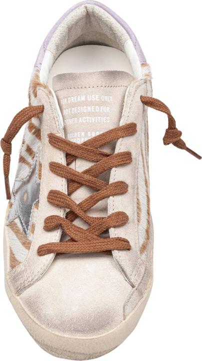 Produktbild Golden Goose super star sneakers in suede and ponyskin zebra print (37)