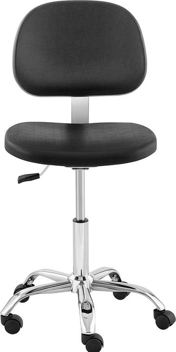 Image du produit Fromm & Starck Chaise de laboratoire - 120 kg - Black, Chrome - Hauteur réglable de 450 - 585 mm