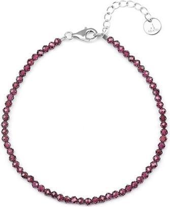 Agato Mineral Bracelet With Garnet Pol-B11/21l