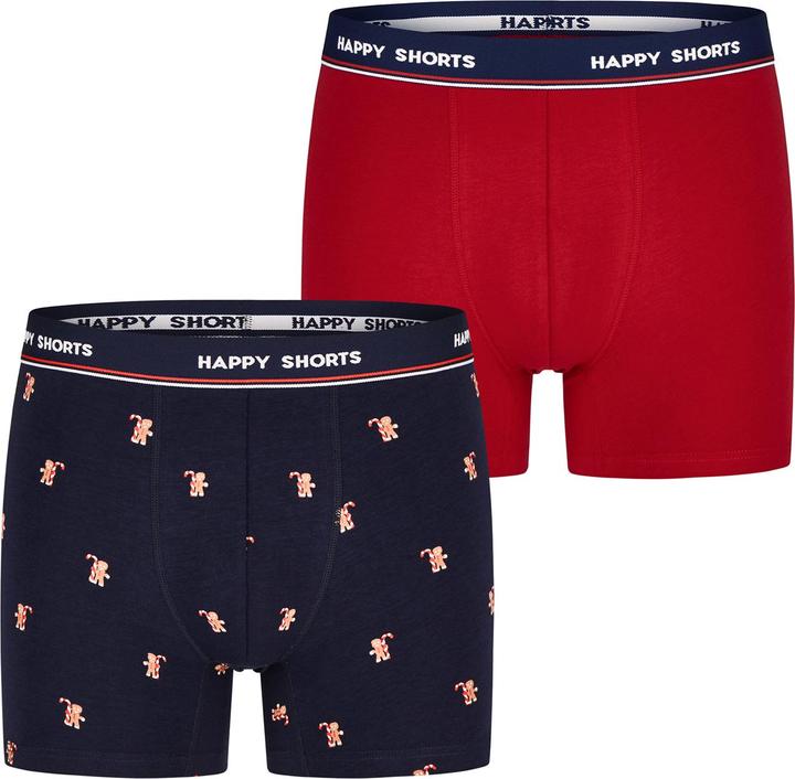 Produktbild Happy shorts Retro Boxer Jersey XMAS (L, 2er Pack)
