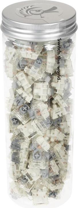 Actual product image Ducky Gateron G Pro Silver Switches, mechanical, 3-pin, linear, MX stem, 45g - 110 pieces