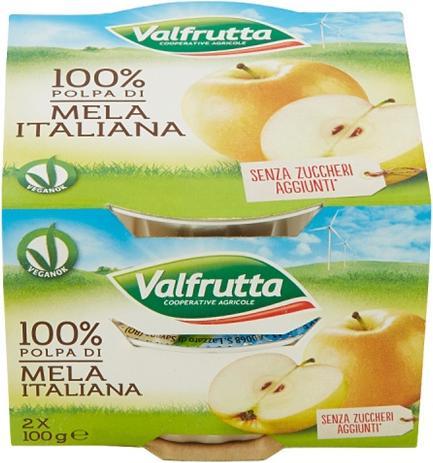 Produktbild Valfrutta Apfel Mousse 2x100gr. (200 g)
