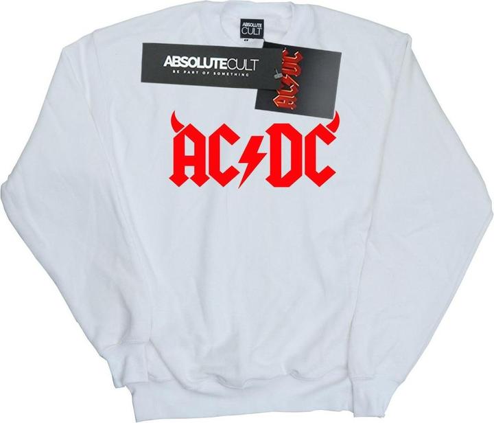 AC/DC Horns Logo Baumwolle Sweatshirt (L)