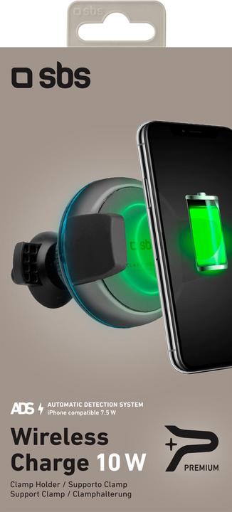 Actual product image SBS Wireless Clamp circular phone mount