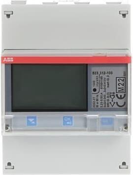 Immagine prodotto ABB Contatore trifase, RS485 B23 312-100 Argento, 3Phn, connessione diretta 65A