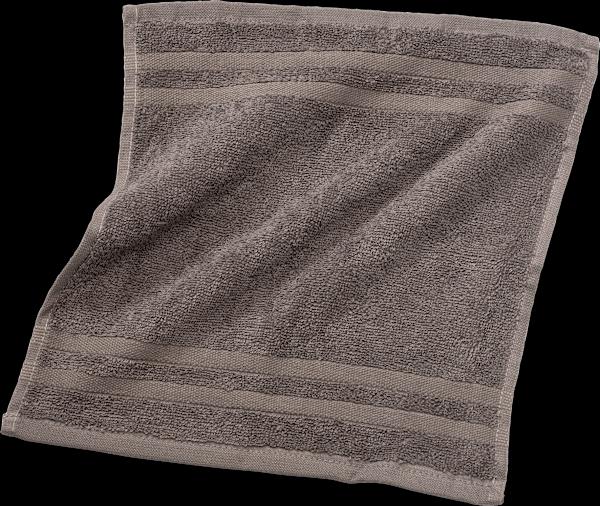 dm ebelin Serviette de bain en éponge grise 100 % coton biologique certifié GOTS (30 x 30 cm)