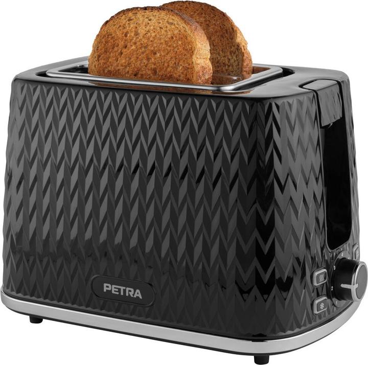 Image du produit Petra Chevron 2 Slice Toaster Black (Prise UE)