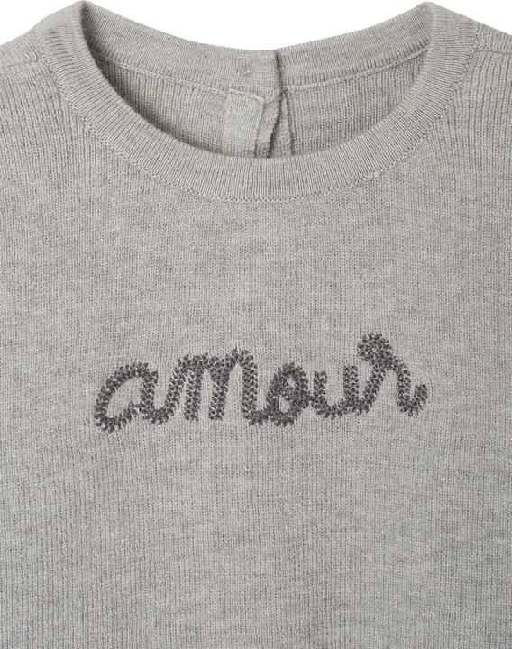Actual product image Vertbaudet Flauschiger Baby Pullover AMOUR (74)