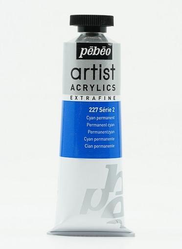Actual product image Pebeo Artist Acrylics extrafine (Permanentzyan, 37 ml)