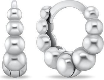 Brilio Silver - Original round earrings EA875W