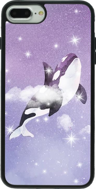 Actual product image PhoneLook Coque Silicone rigide noir Whale in sparking stars (Apple iPhone 7 Plus)