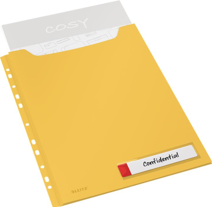 Actual product image Leitz Inserts folder Cosy Privacy Maxi cover Yellow (A4, 3 x)