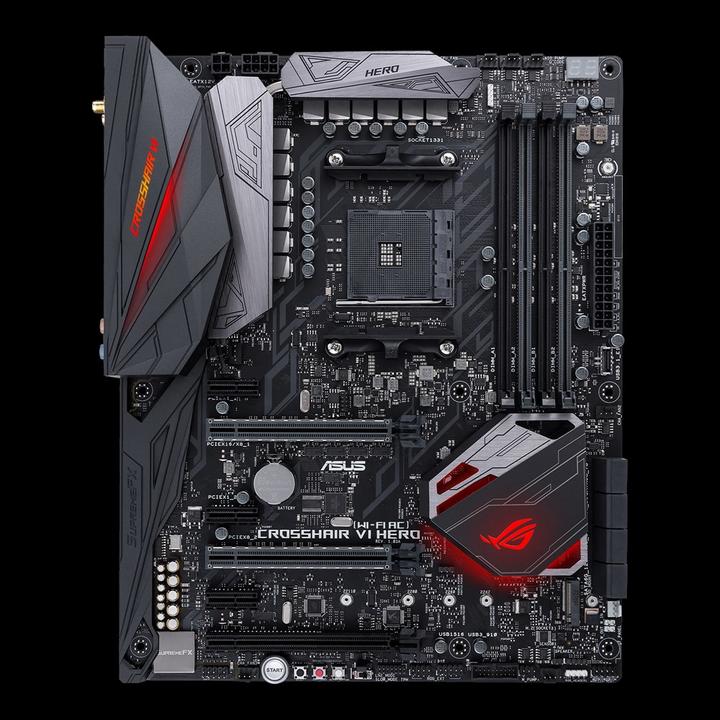 Actual product image ASUS Rog Crosshair Vi Hero Wifi (AM4, AMD X370, ATX)