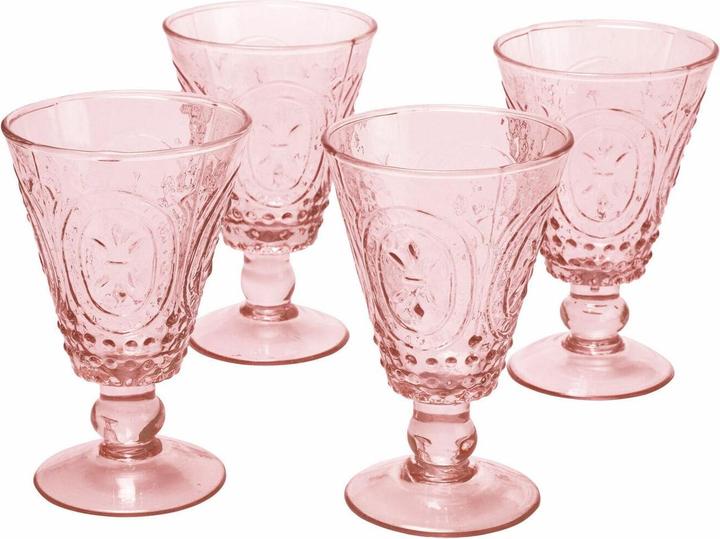 Produktbild Loberon Weingläser 4er Set Sarton rosa (0.25 l, 4 x)