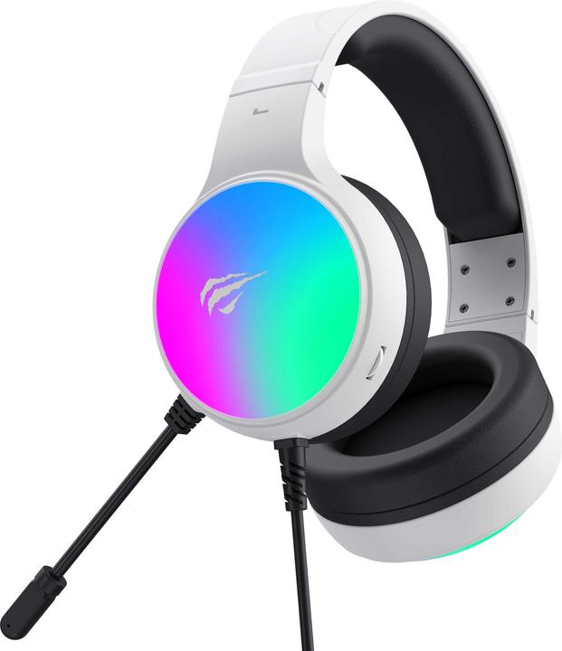 Produktbild Havit - Gaming Headphones (H2043U) - with Microphone, 50mm Speaker, USB, 2.1m - White (Kabelgebunden)
