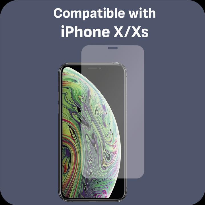 Produktbild Cazy Schutzglass Kompatibel mit iPhone X/Xs Tempered Glass Hülle Kompatibel - 1 Stück (1 Stück, Apple iPhone XS, Apple iPhone X)