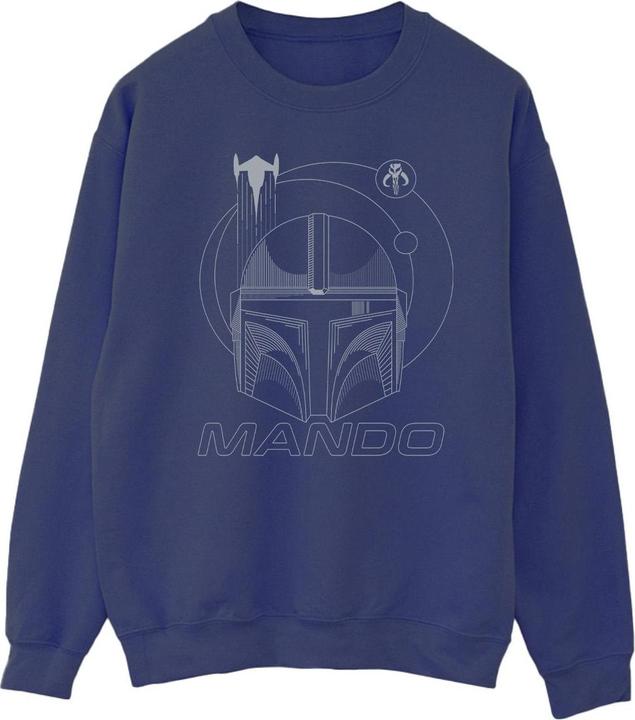 Star Wars The Mandalorian Rings Helmet Sweatshirt (L)