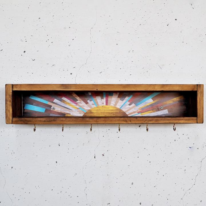 Immagine prodotto Hanah Home Sculpted Decorative Wooden Wall Shelf (40 x 10 x 10 cm)