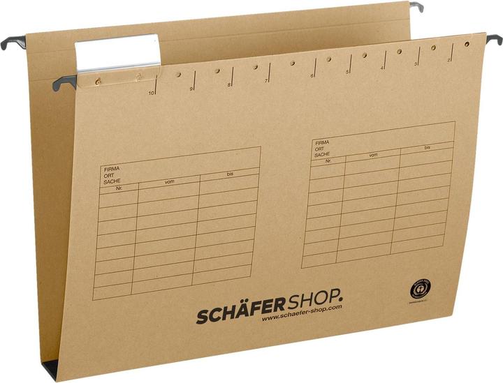 Produktbild Schäfer Shop Hängesammler, Öffnung seitlich, für Formate bis DIN A4 (A4, 25 x)