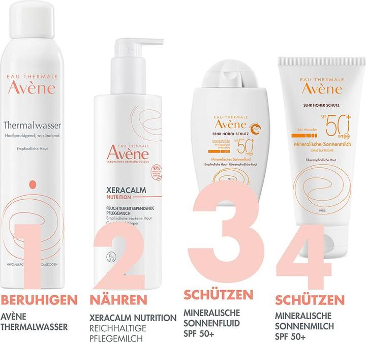 Actual product image Avène Sun Fluid Mineral SPF50+ (Suntan cream, SPF 50+, 40 ml, 71 g)