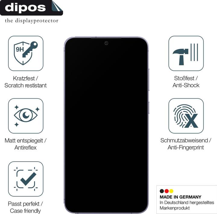 Immagine prodotto Dipos Pellicola Protettiva Anti-Shock (2 Pezzo/i, Samsung Galaxy S24+)