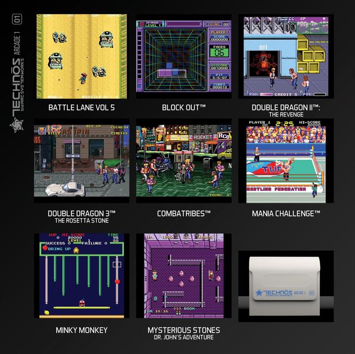 Actual product image Blaze Evercade Technos Arcade Cartridge 1 (Evercade, EN)