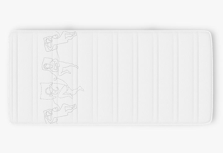 Actual product image happy Side (160 x 200 cm, Foam core)