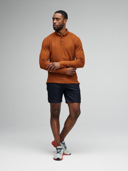 Actual product image Mover Plastic Free Sportswear Long Sleeve Merino Polo (XL)