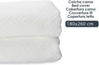 Produktbild Giftdecor Tagesdecke Geometrisches Bett weiss 180x260cm (180 x 260 cm)