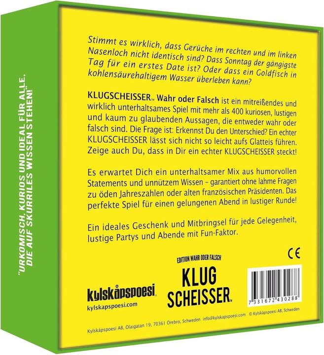 Produktbild Klugscheisser - Wahr oder Falsch Edition (Deutsch)
