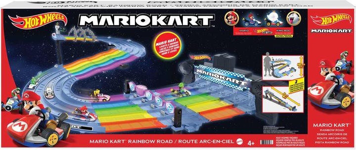 Produktbild Hot Wheels Mario Kart Rainbow Race Set Spielset
