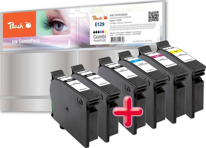 Peach T129 Multipack (M, C, Y, BK)