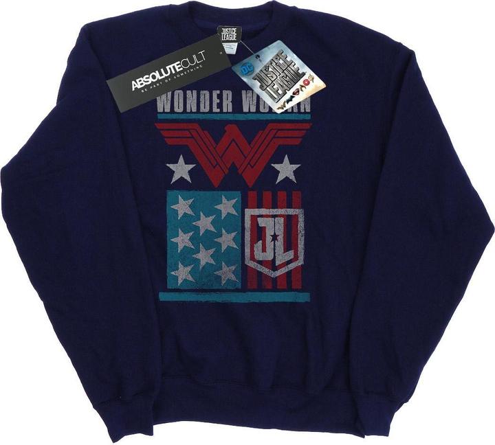 Justice League Movie Wonder Woman Flag Sweatshirt (S)
