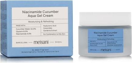 Actual product image Meisani Niacinamide cucumber aqua gel cream (50 ml, 24h cream)